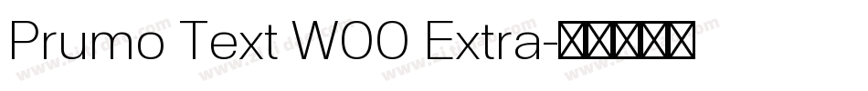 Prumo Text W00 Extra字体转换